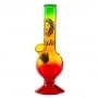 Bong Cristal Rasta Leon 16 cm