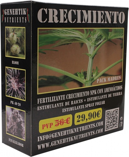 Pack Cultivo Grow Genehtik Nutrients