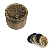 Grinder Polinizador Metal Reloj Gold 50 mm.
