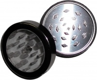 Aluminium Grinder with Pushbutton and Transparent Cover