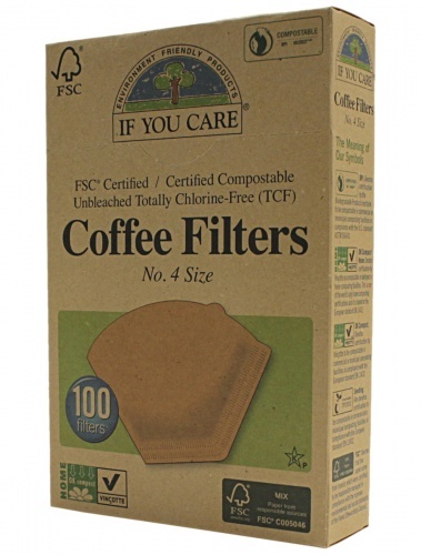 Filtres à café non blanchis (100 filtres)