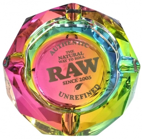 Cenicero Cristal Raw Rainbow