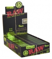 Cajas Papel Raw Black Organic Hemp
