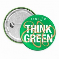 Badges personnalisés 32mm modèle Think Green